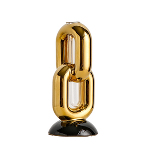 Chain-shaped Vase Luxury Home Decor Nordic Bedroom Ornaments Modern Art Design Ceramic Vases Table Decorations Decorative Crafts acacuss