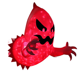 1.4m Halloween Inflatable Ghost Horror Window Ghost Foldable Glowing Balloon Outdoor Courtyard Garden Decoration Fun Party Tool acacuss