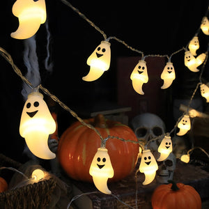 1.5m 10Led Halloween Light String Pumpkin Skull Eye Balls Ghost Festival Party Lantern Trick Or Treat Happy Halloween Day Decor acacuss