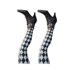 1 Pair Halloween Evil Witch Legs Props Upside Down Wizard Feet with Boot Stake Ornament Decoration for front Yard Lawn Dropship acacuss