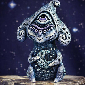 1 Pcs Resin Statue Handmake Creatures Sculptures Desktop Ornaments Garden Room Decoration Home Decor Figurine acacuss