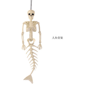 1 Set Halloween Skeleton Bride and Groom Horror Human Bones Skeleton Decorations Halloween Party Decoration Favors Scary Props acacuss
