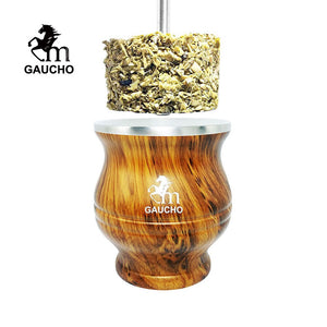 1 Set/Lot Gaucho Yerba Mate Travel Kits Is Convenient For Loading Stainless Thermos & Gourds Bombilla Straw - Tea Can acacuss