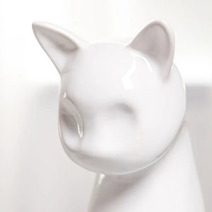 1 Set Modern Silver Cat and Mouse Figures Ceramic Kitten Crafts Home Decoration Figurines Decorative Wedding Gift For Friend New acacuss