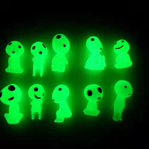 10/20Pcs Luminous Tree Spirits Micro Landscape Figure Ornament Outdoor Glowing Miniature Statue Potted Mini Garden Accessories acacuss