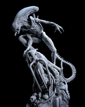 100mm 10cm Resin Model Kits Alien Figure Unpainted No Color DW-027 acacuss