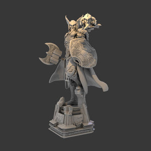 108mm Scale Resin Figure Viking Style Thor Unassembled and Unpainted Model Kit Une Statuette Collect Toys acacuss