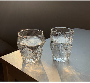 10oz Glass Water Cup Twist Fold Cup Household Fruit Juice Tea Cup Lovely Beer Cup Ins Style Korean Milk Cup Coffee Mug acacuss
