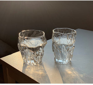 10oz Glass Water Cup Twist Fold Cup Household Fruit Juice Tea Cup Lovely Beer Cup Ins Style Korean Milk Cup Coffee Mug acacuss