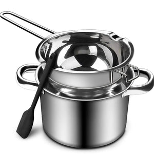 1200ml Candle Wax Melting Pot with 2400ml Stainless Steel Pot for Melting Chocolate Candy Candle Soap Wax Making Kit acacuss