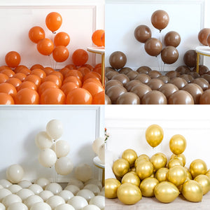 127pcs Little Pumpkin Maple Leaf Pine Cone Autumn Balloon Garland Kit Orange Coffee White Sand Balloons Fall Theme Party Decors acacuss