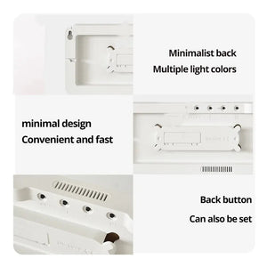 13/16 Inches Large LED Digital Wall Clock ,Wall Mounted Remote Control Temperature Date Week Display Timer Dual Alarm Clock acacuss