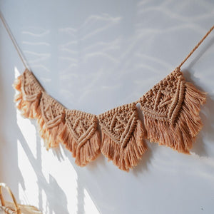 15*100CM Nordic Hand-woven Tassel Tapestry Bohemian Wall Hanging Decoration Home Homestay Decorative Pendant Aesthetic Room Deco acacuss