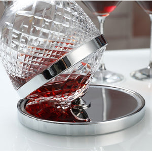 1500ml Creativity Crystal Glass Cup Rotation Tumbler Wine Aerator Decanter Glass Cup For Wine Glasses Mug Cup Creative Gifts acacuss