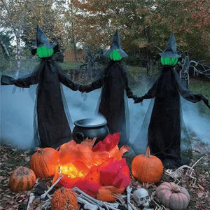 170cm Halloween Light-Up Witches Ghost Halloween Decoration Horror Props Creepy Skeleton For Halloween Decoration acacuss