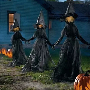 170cm Halloween Light-Up Witches Ghost Halloween Decoration Horror Props Creepy Skeleton For Halloween Decoration acacuss