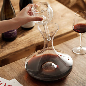 1800ML Big Decanter Handmade Crystal Red Wine Brandy Champagne Glasses Decanter Bottle Jug Pourer Aerator For Family Bar acacuss