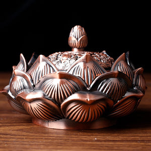1PC Delicate Bronze Ruyi Plate Copper Incense Burner Stick Holder Zen Garden Temples Studios Home Decor Comfort Incense Burner acacuss