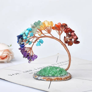1PC Natural Colour Crystal Tree Specimen Agate Reiki Healing Home Decoration Ornaments Lucky Tree DIY gifts Souvenir Gift acacuss