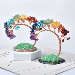 1PC Natural Colour Crystal Tree Specimen Agate Reiki Healing Home Decoration Ornaments Lucky Tree DIY gifts Souvenir Gift acacuss