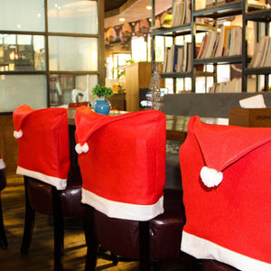 1PC Non-woven Chair Cover Christmas Decoration for Home Table Dinner Chair Back Decor New Year Party Supplies Xmas Navidad 2022 acacuss