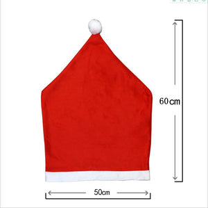 1PC Non-woven Chair Cover Christmas Decoration for Home Table Dinner Chair Back Decor New Year Party Supplies Xmas Navidad 2022 acacuss