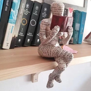 1PC Reading Woman Resin Statue Desktop Decoration Ornament Home Living Room Bedroom Decoration Home Sculpture Ornaments Decor acacuss