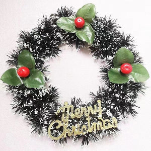 1Pcs Christmas Wreaths Door Hanging Rattan Venue Layout Christmas Decorations Garland for Home Party Decor 2023 New Year acacuss