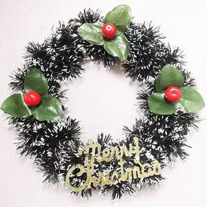 1Pcs Christmas Wreaths Door Hanging Rattan Venue Layout Christmas Decorations Garland for Home Party Decor 2023 New Year acacuss