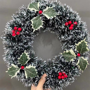 1Pcs Christmas Wreaths Door Hanging Rattan Venue Layout Christmas Decorations Garland for Home Party Decor 2023 New Year acacuss
