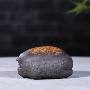 1Pcs Purple sand golden toad tea pet can raise lucky tea to play tea table accessories tea figurine teapets Purple Clay Zen acacuss