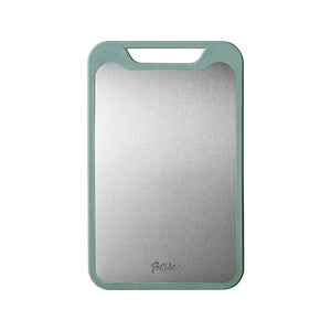 1pc Cutting Board Two Sides Of Stainless Steel and Plastic Dual-purpose Multifunctional Cut Vegetables and Meat Chopping Board acacuss
