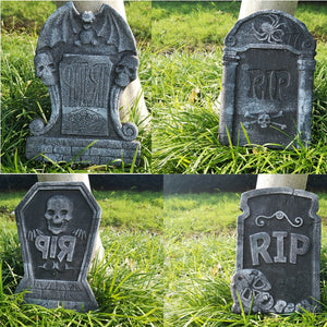 1pc Foam Skeleton Halloween Decorations for Home Grave Bat Party Supplies Halloween Accessories Horror House Props Rip Tombstone acacuss
