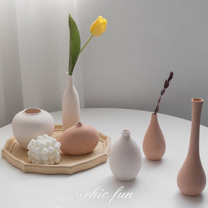 1pc Frosted Ceramic Vase Home Decoration CeramicFlower Vase Photography Props acacuss