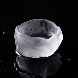 1pc Japanese Style Glass Cup Tasting Transparent/Frozen Tea Cups White Wine Cup Kongfu Master Teacup acacuss