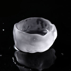 1pc Japanese Style Glass Cup Tasting Transparent/Frozen Tea Cups White Wine Cup Kongfu Master Teacup acacuss