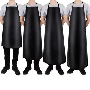1pc Waterproof Oilproof Apron PVC Leather Heavy Duty Apron For Cleaner Cooking Grill Kitchen Multi-Sizes Kitchen Aprons acacuss