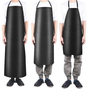 1pc Waterproof Oilproof Apron PVC Leather Heavy Duty Apron For Cleaner Cooking Grill Kitchen Multi-Sizes Kitchen Aprons acacuss