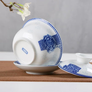 1pcs 150ml Ceramics Gaiwan Tea Tureen Chinese Style Porcelain Pot Set Travel Kettle Hand Painted Teacups Teaware Accessories acacuss