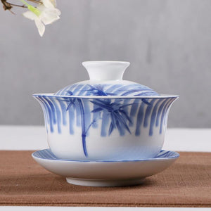 1pcs 150ml Ceramics Gaiwan Tea Tureen Chinese Style Porcelain Pot Set Travel Kettle Hand Painted Teacups Teaware Accessories acacuss