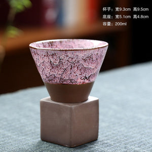 1pcs 200ml conical coffee cup stoneware creative vintage ceramic coffee cup ceramic cup water cup upgraded acacuss