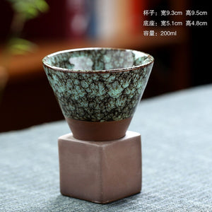 1pcs 200ml conical coffee cup stoneware creative vintage ceramic coffee cup ceramic cup water cup upgraded acacuss