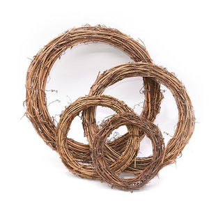 1pcs Christmas Decoration 12-25cm Christmas Party Wedding Wreaths Decoration Garland Material Rattan Wreath DIY Wreath Party acacuss