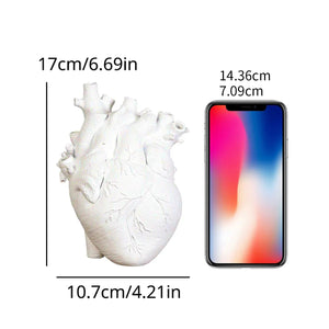 1pcs Nordic Halloween Heart Vase Resin Decorative Sample Room Table Top Living Room Vase Dining Table Dry Flower Insert acacuss