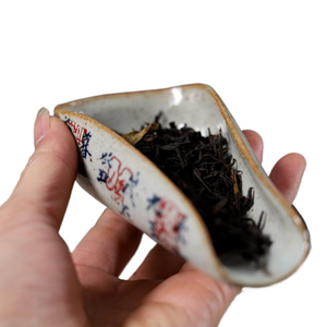 1piece Pottery Tea Holder Spoon Hand PaintedSpare Accessories Business High-Quality Porcelain Gift Tableware acacuss