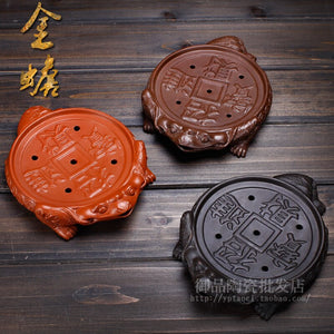 1piece Purple Clay Tea Trays pet Mascot China Business Gifts Home Decoration Wedding Gift acacuss