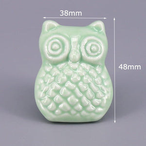 1x Green color series Ceramic Knobs Dresser Drawer Cabinet Handle Pulls / CuteKitchen Cupboard Knob Furniture Hardware acacuss