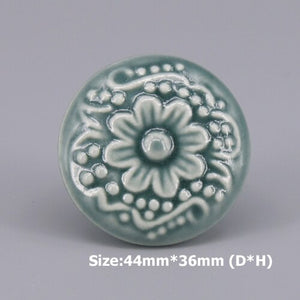 1x Special color Ceramic Wardrobe Drawer Pull Handle Furniture Knob Hardware Europe Cabinet Cupboard Handles Drawer Pull acacuss