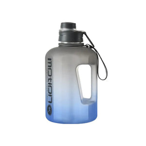 2.2L Large Capacity Sports Water Bottle Outdoor Fitness Kettle Gradient Plastic Water Cup Students Portable Big Ton Ton Barrel acacuss