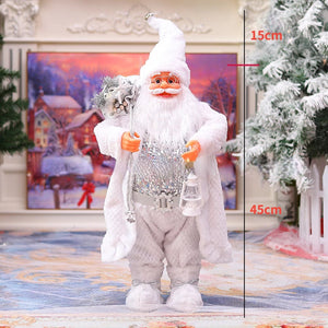 2023 New Year pink Big Santa Claus Doll Children Xmas Gift Christmas Hat Decorations for Home Wedding Party Supplies Ornaments acacuss